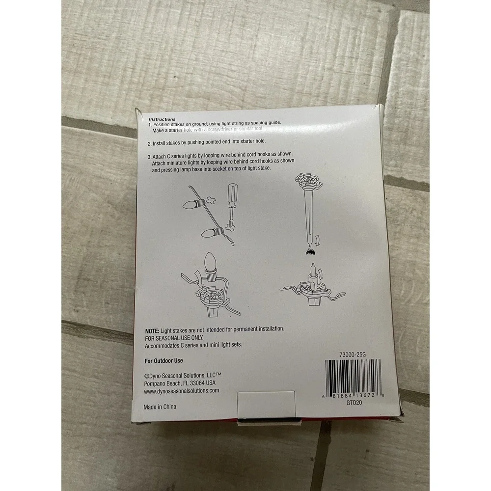 Christmas Light Stakes | Universal 5-Inch Outdoor‎ Light